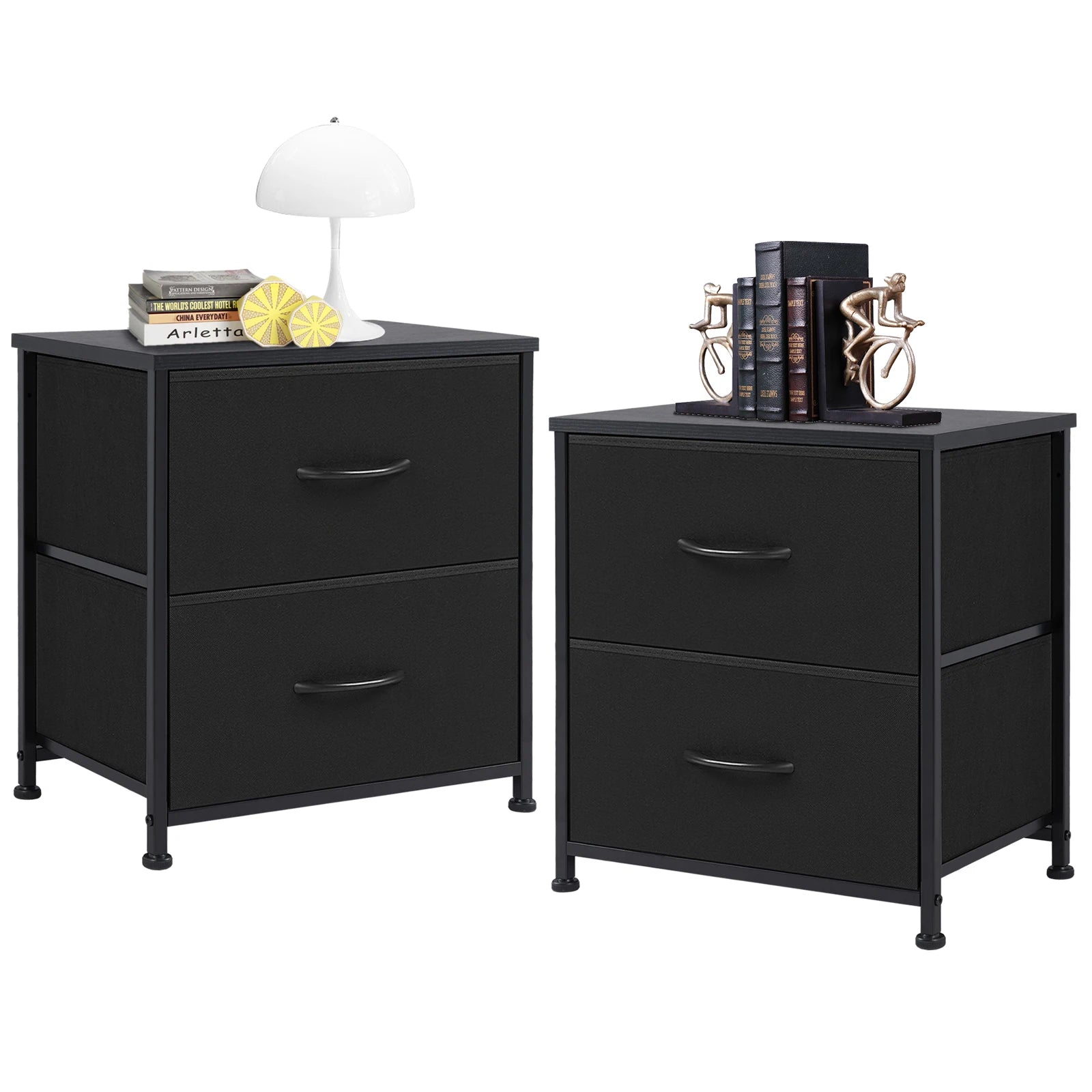Cabinet / Set of 2 Fabric Drawers