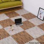 4-20Pcs/ Puzzle Foam Mats 30x30x1CM/ Wood Grain Floor