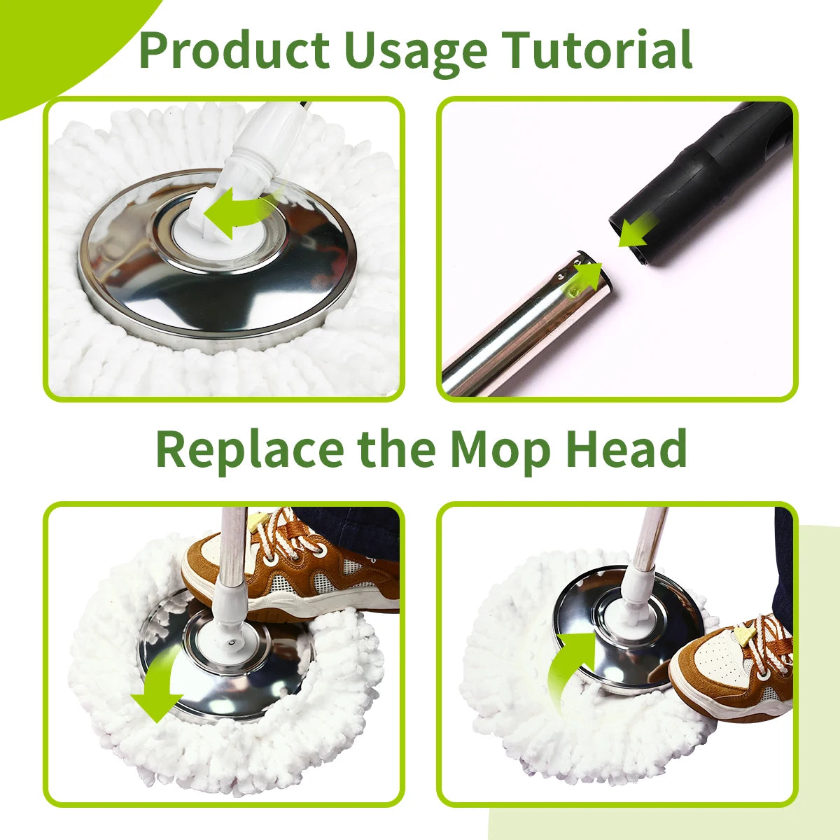 Dual-Motion Spin Mop System