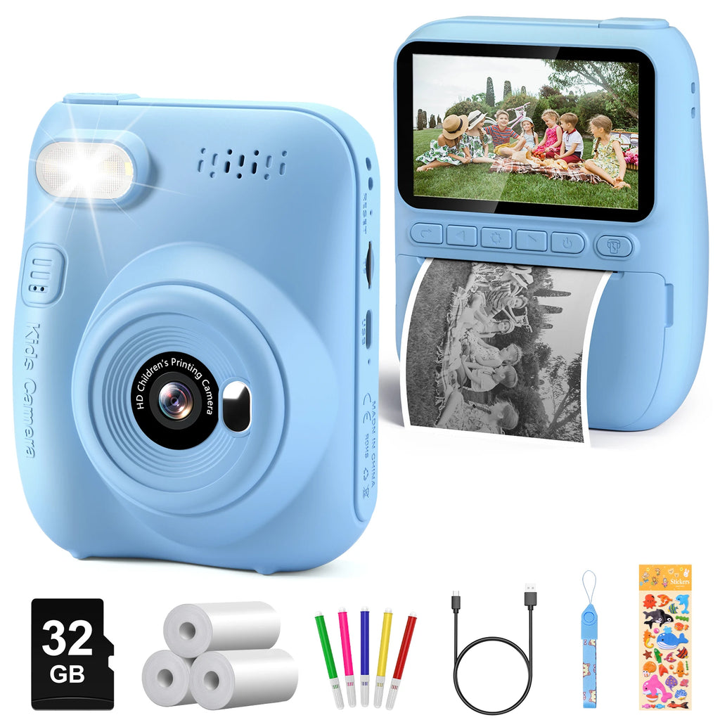 Kids Digital Camera, Portable/ Instant Print