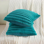 Faux Rabbit Fur Pillow Cover