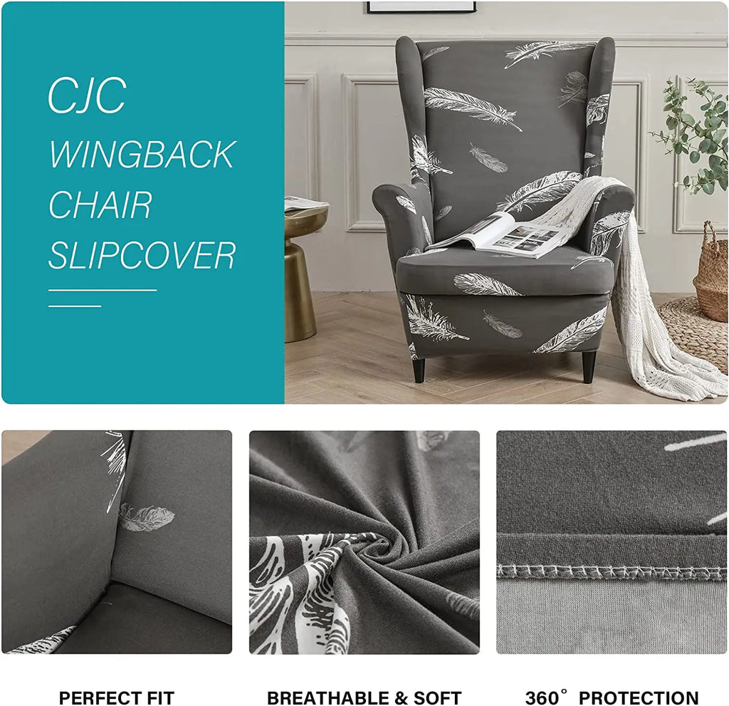 Chair Cover Wingback Stretch Spandex Armchair