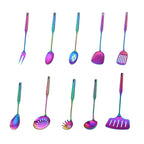 1-10PCS Stainless Steel Cooking Kitchenware Set