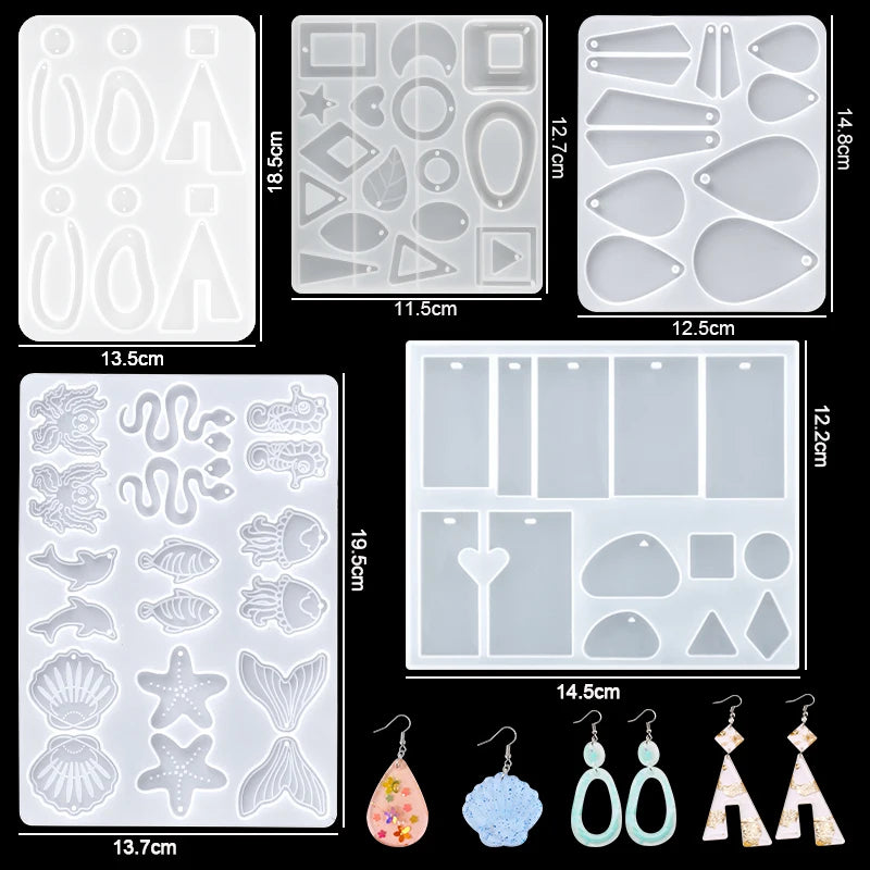 16 Epoxy Casting Molds Set