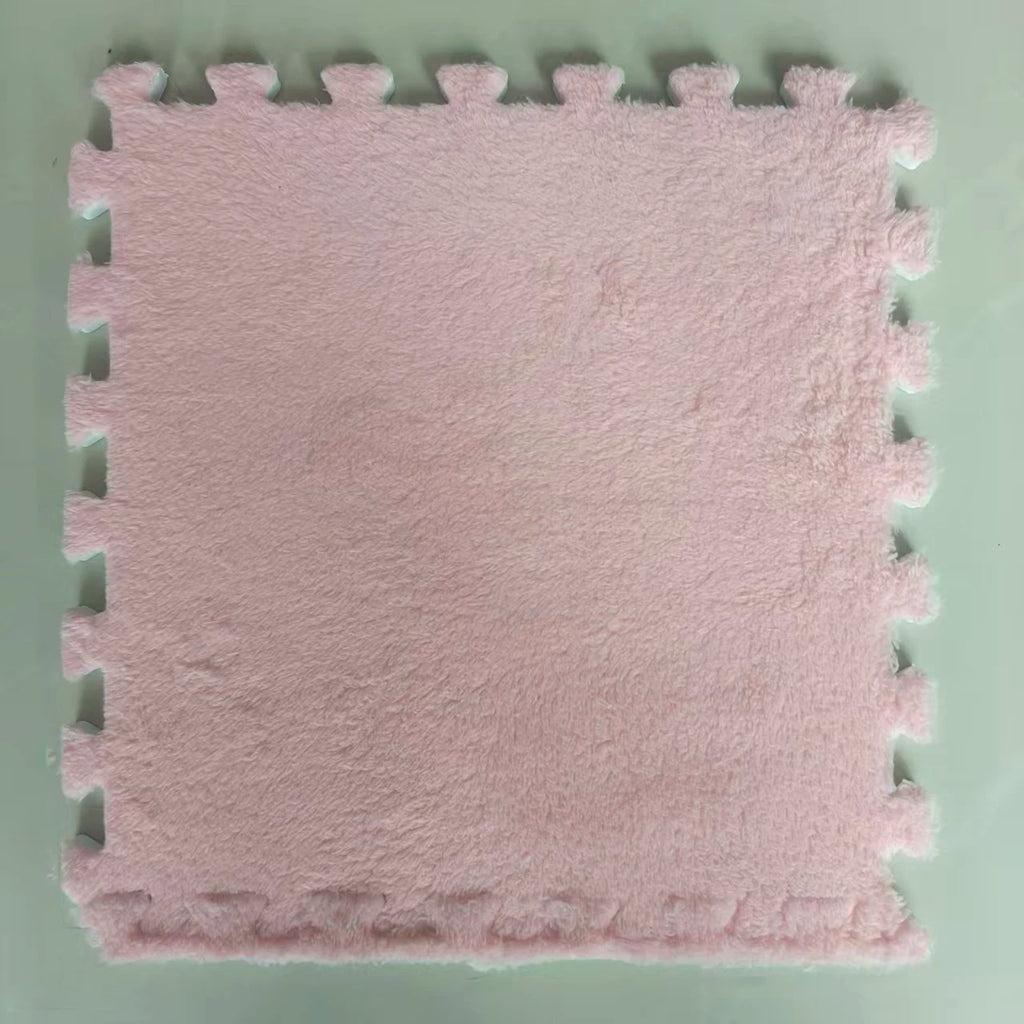 10Pcs Plush Puzzle Mat , 30x30x1CM