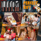 14pcs Kitchen Knives Set / Sharpener
