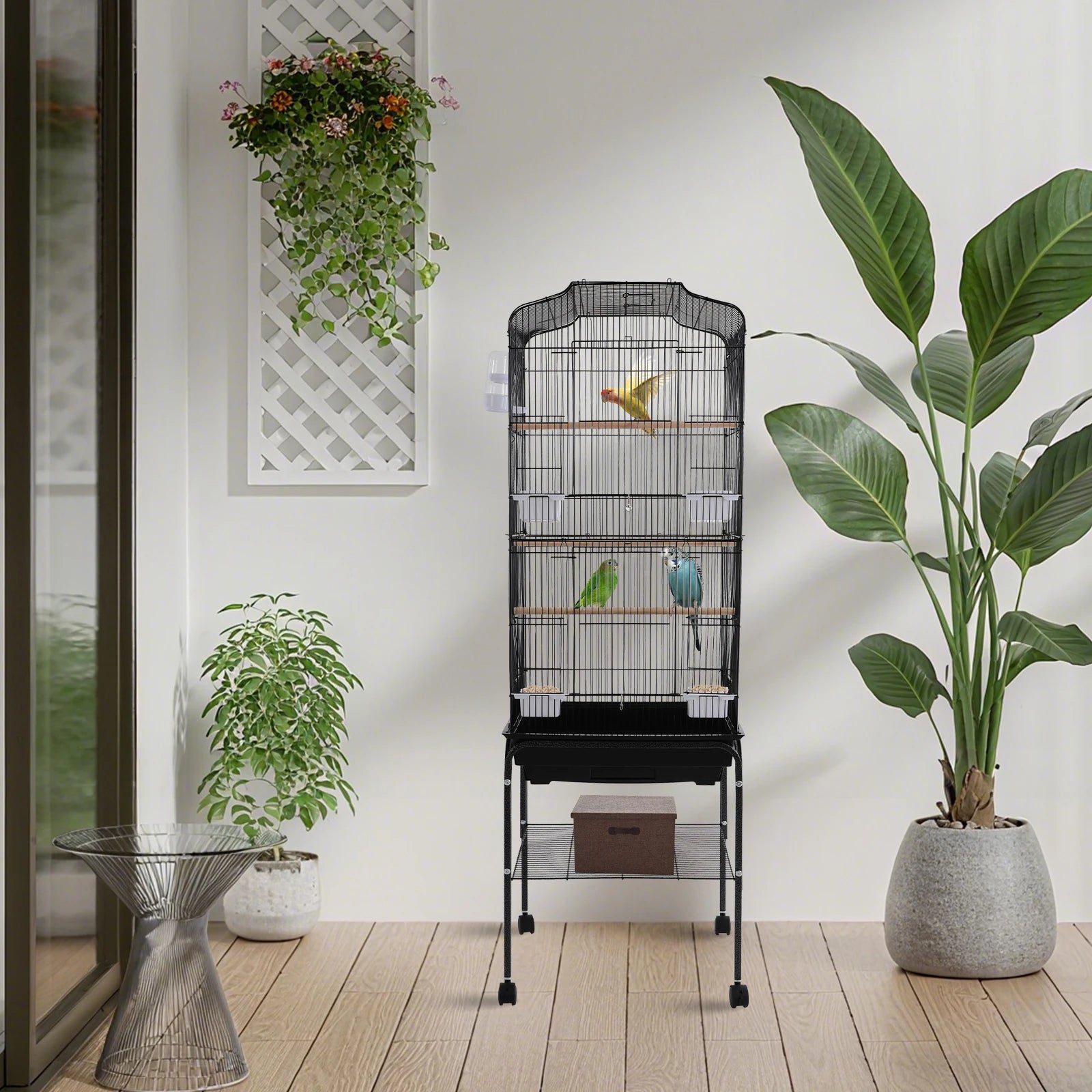 Large Bird Cage with Stand / Wheels