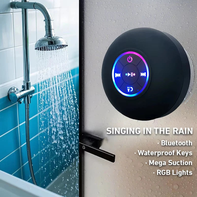 Portable Wireless Bluetooth Speaker LED Light , Waterproof