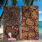 Hello Kitty Leopard Beach Towels