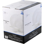 12-Piece White Stoneware Set