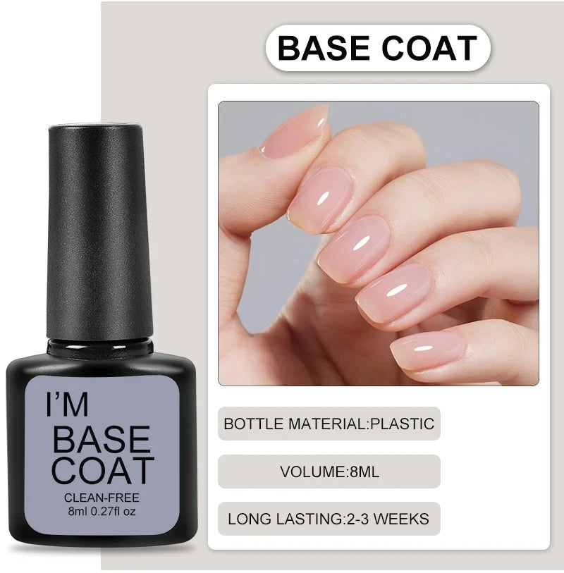 4 Pc, Top, Base Coat Gel  Kit