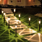 12 Pack solar powered small tube Light