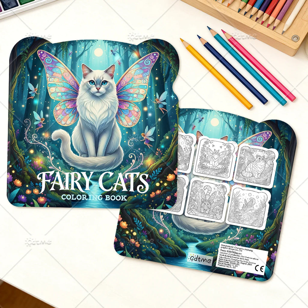 FAIRY CATS Coloring Book