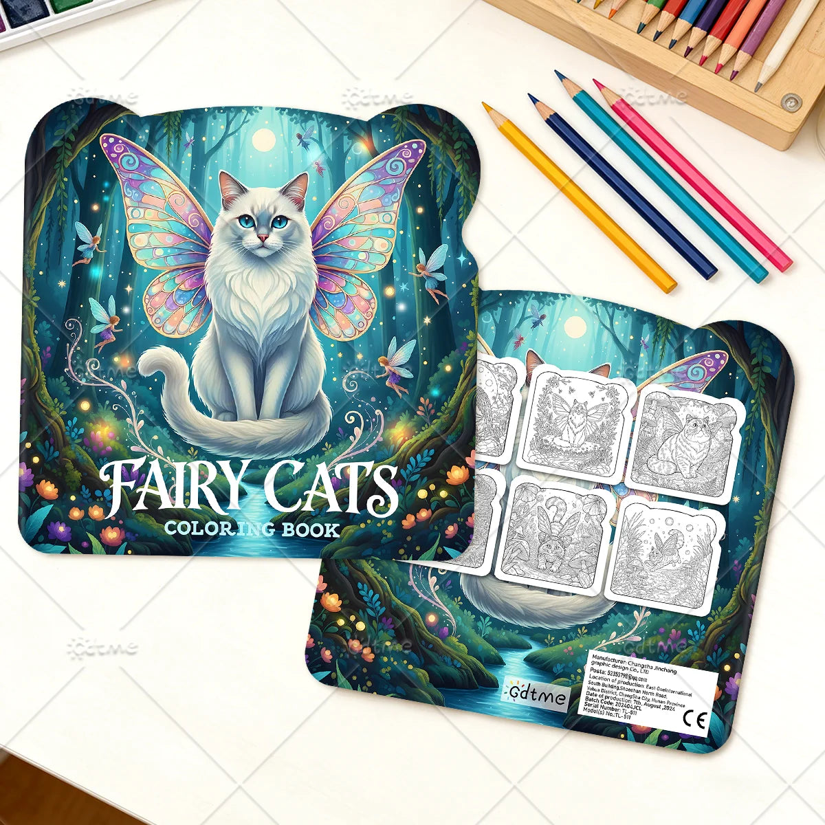 FAIRY CATS Coloring Book