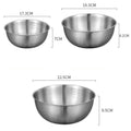 1-3 Stainless Steel Bowl Set with Scale