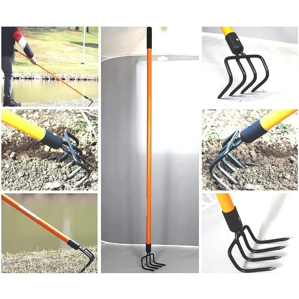 (3 Pcs) – 2 Bow Rake, and 1 Garden Hoe