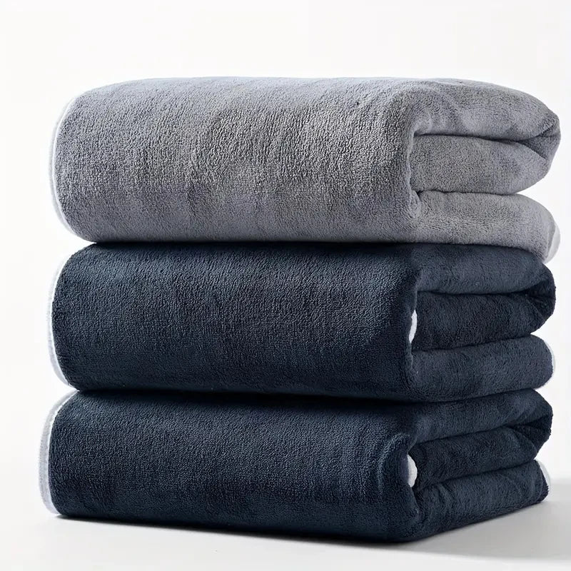 Velvet Bath Towels 3 Pk (70x140cm)