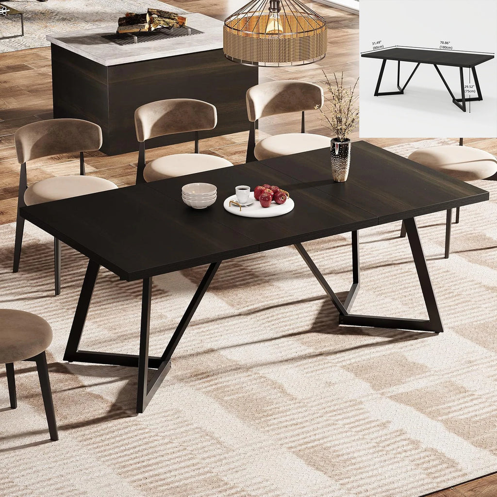 Rectangular Farmhouse Dinner Table