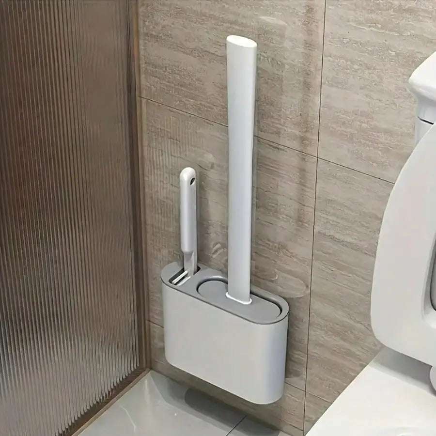3-Piece Silicone Toilet Brush Set