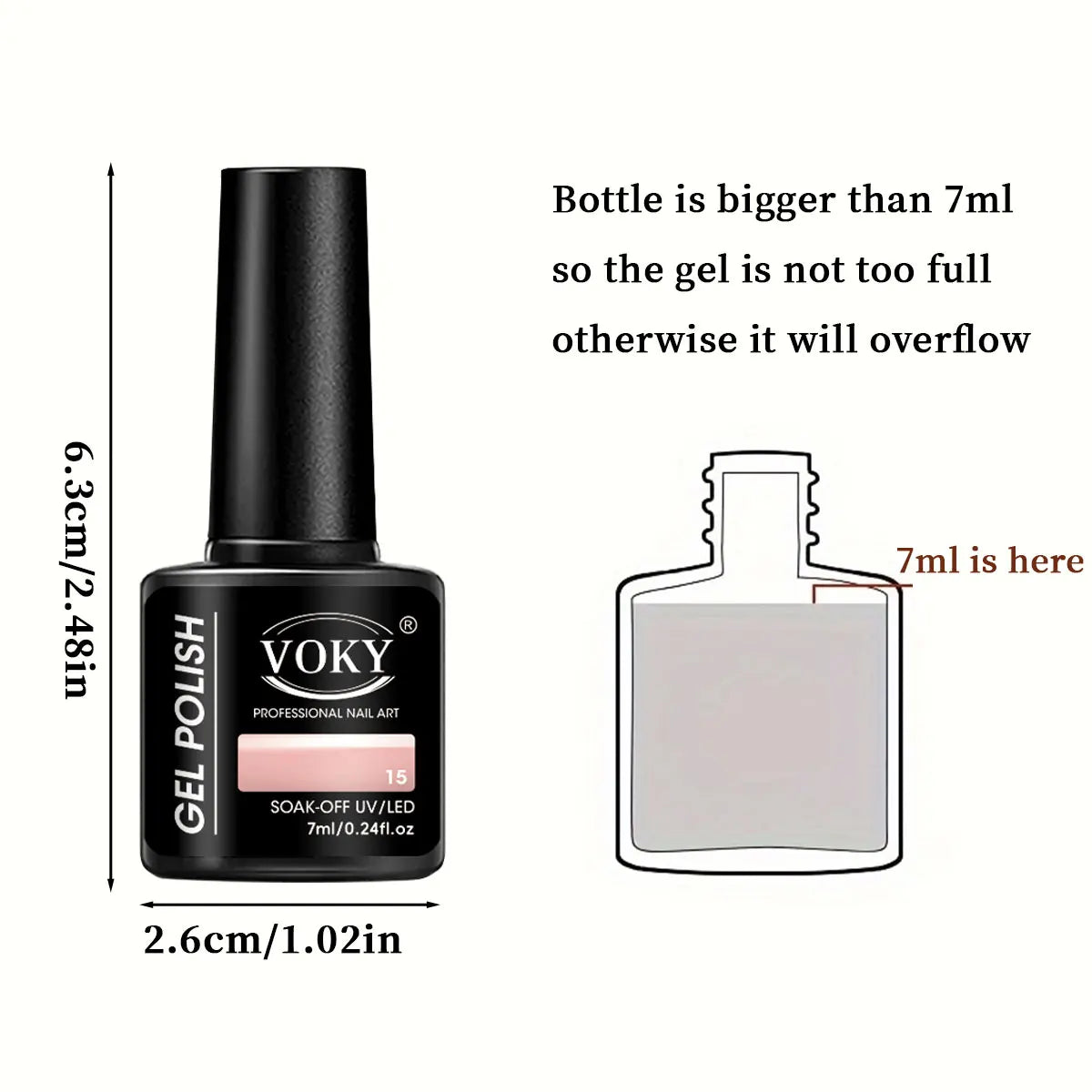 6-Piece Set of Nail Gel