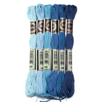 6pcs/lot Colorful Polyester Embroidery Thread
