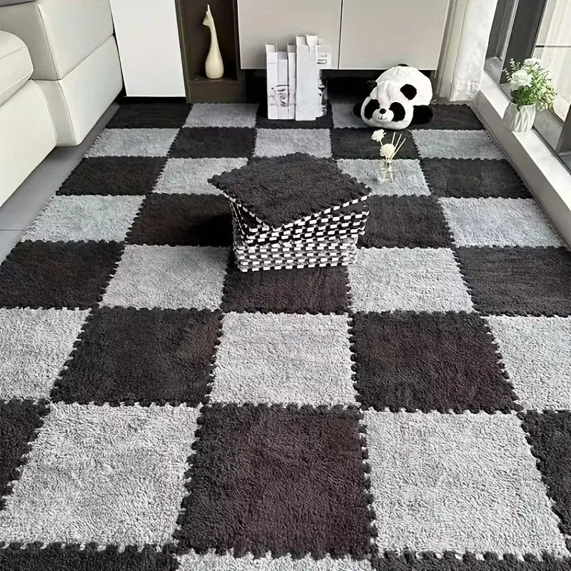 Soft Plush Puzzle Interlocking Foam Rug