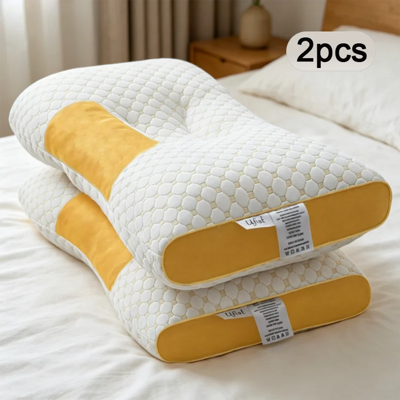 2 Braided Neck Pillows/ Detachable Pillowcase