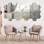 Hexagon Acrylic Mirror Wall Sticker