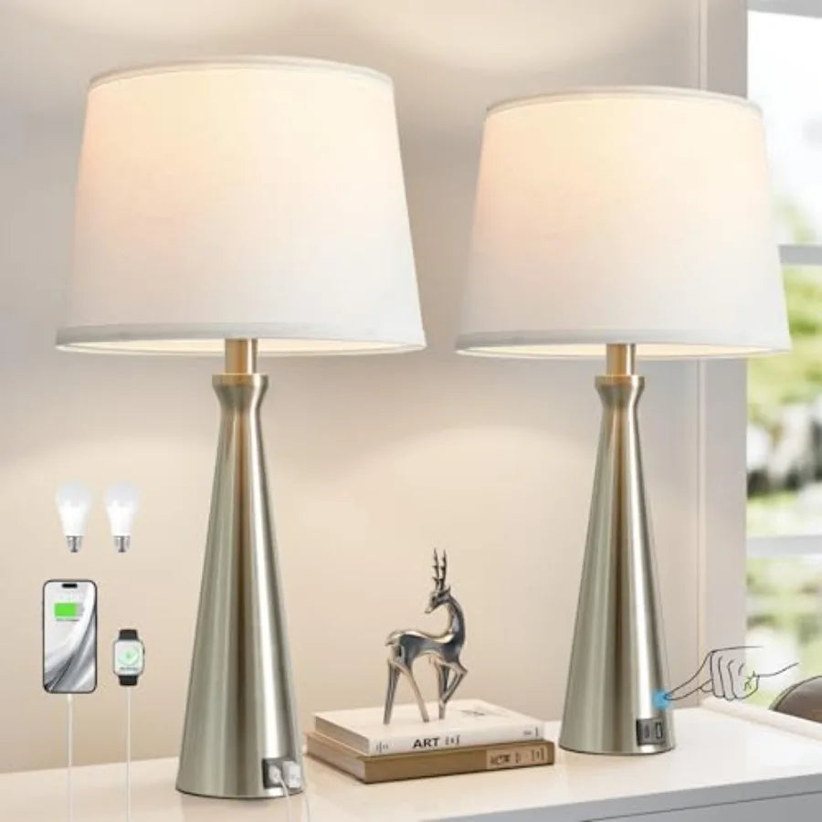 (2) Touch Bedside Lamps