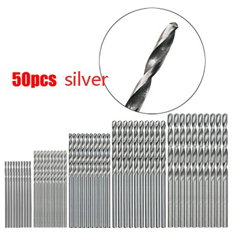 100/50Pcs Titanium Coated Drill Bits