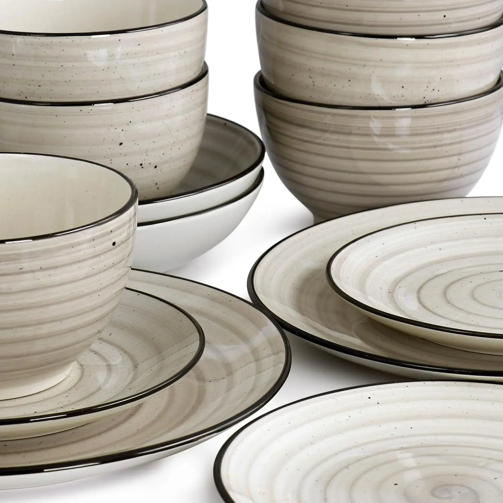 24-Piece Stoneware Dinnerware Set