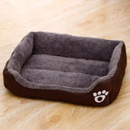 Black Plush Sleeping Bed