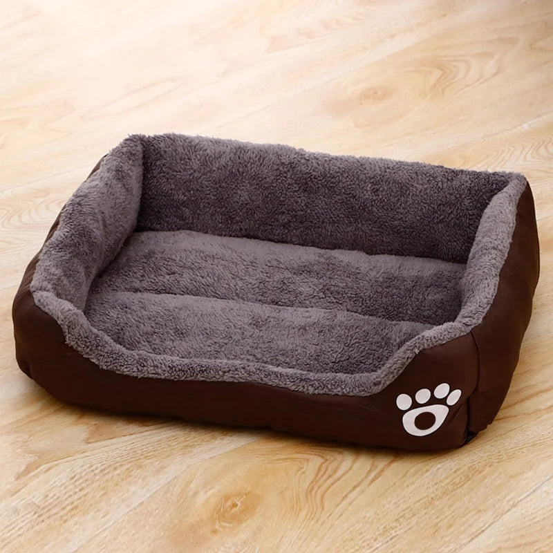 Black Plush Sleeping Bed