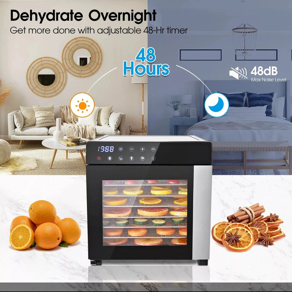 8-Tray Stainless Steel, Food Dehydrator