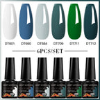 6pc Nail Gel Polish Set