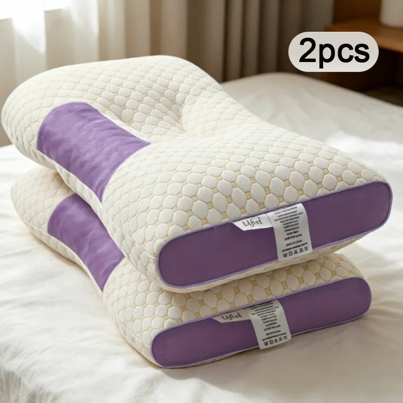 2 Braided Neck Pillows/ Detachable Pillowcase