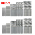 100/50Pcs Titanium Coated Drill Bits