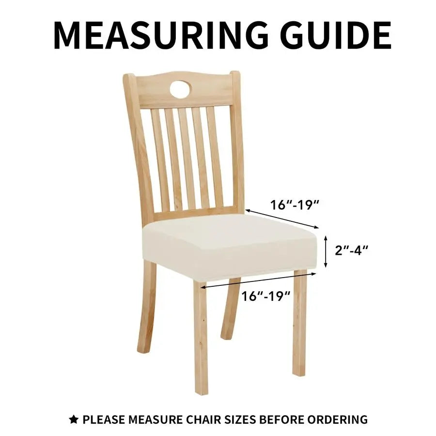 Waterproof 6, Stretch Chair Seat Slipcovers Washable