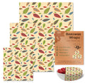 3PC/SET Beeswax Food Wraps, Reusable