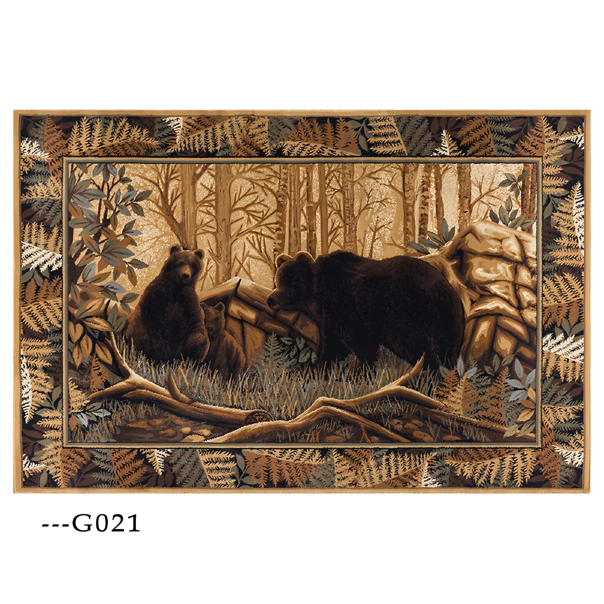 Bear,  Moose,  Deer Carpet
