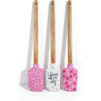 Silicone Spatula Set with Wooden Handles