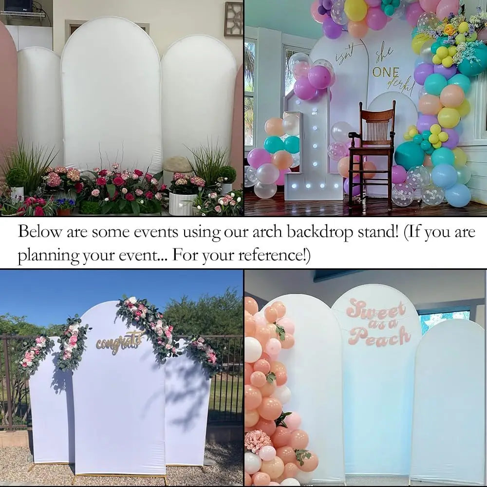 Wedding Arch Backdrop Stand  3 Gold