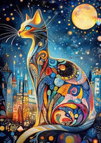 Diamond Painting Kit,  Black Cat