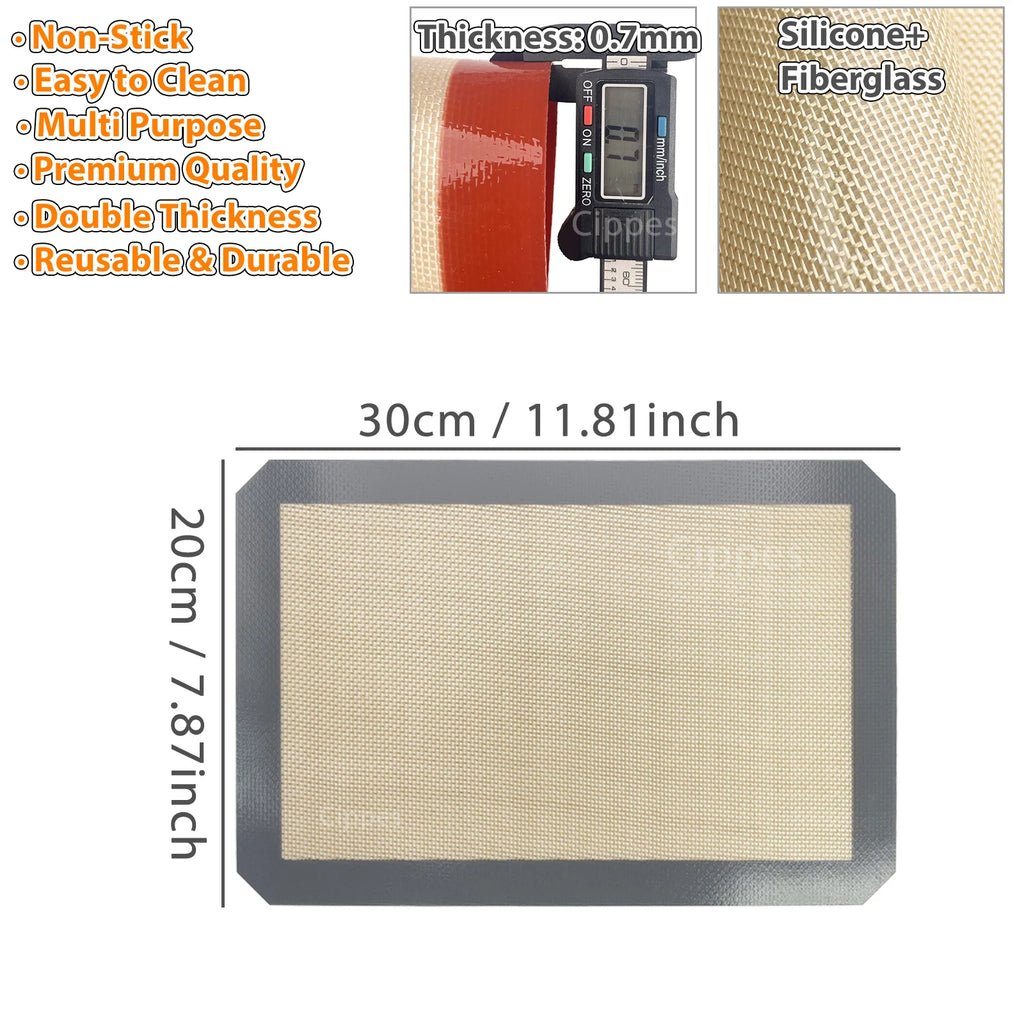 1/2PCS Silicone Baking Mats for Oven