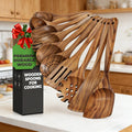 1PC Wooden, non-stick pan, heat-resistant