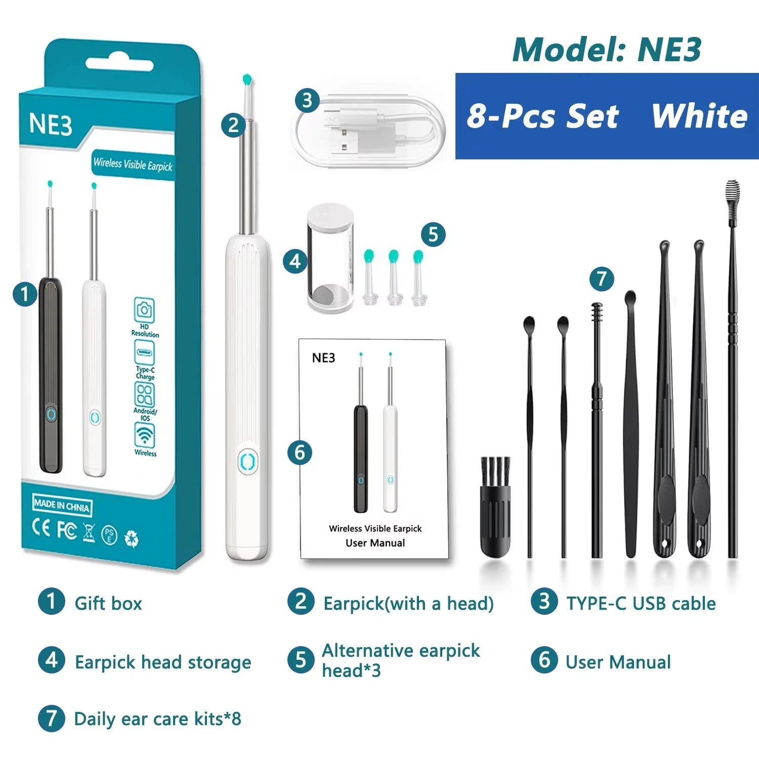 Otoscope Endoscope Mini Camera