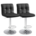 Leather Bar Stools Set of 2