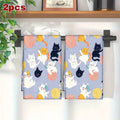 2-Piece Set Cat Kitchen Towels