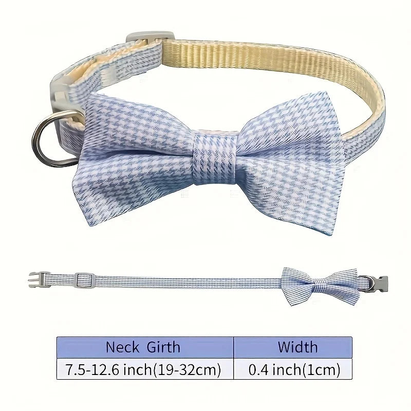 Adjustable Plaid Collar Tie Knot
