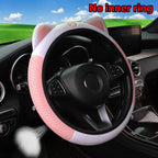 Mesh Cloth Kitten Steering Wheel Cover